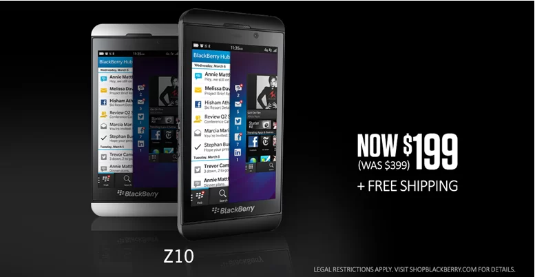 Facebook Hero | BlackBerry Z10 | BlackBerry Z10 ลดราคาถูกเวอร์เหลือราวๆ 6,400บาทเท่านั้น