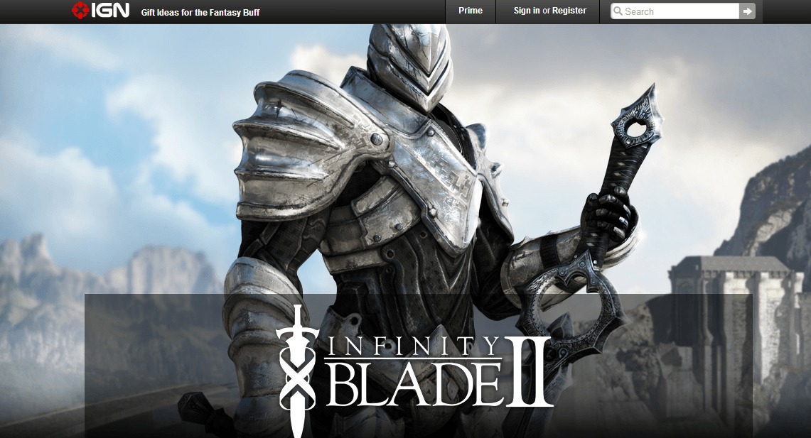 IGN Free game of December - Infinity Blade II