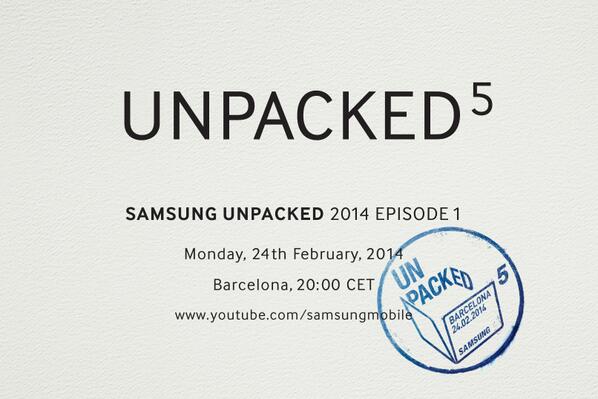 BflqJL4CMAAsIyS | galaxy s5 | Samsung ประกาศวันเปิดงาน Unpacked5 แล้ว พบกับ Galaxy S5 ปลายเดือนนี้ที่บาเซโลน่า