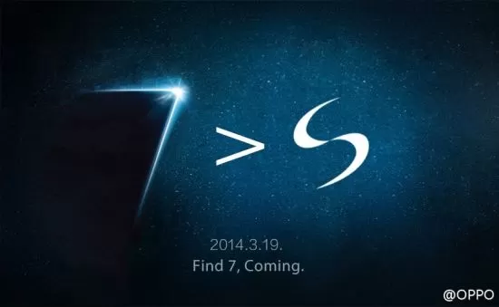 Oppo says its Find 7 is better than the Samsung Galaxy S | find7 | OPPO Find7 ส่งเครื่องหมายเล็กๆ แต่เจ็บจิ๊ดให้กับ Samsung Galaxy S5