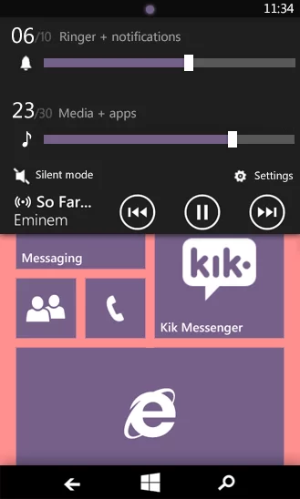 WP8.1 leaked | WINDOWS PHONE | [อัพเดท] รูปหลุดล่าสุดของหน้าจอ Windows phone 8.1 เผยปุ่มปรับระดับเสียงแยก, On screen keyboard และส่วนการปรับพื้นหลังแบบกำหนดเอง