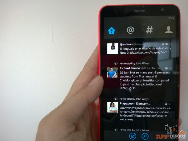 Twitter for Windows phone