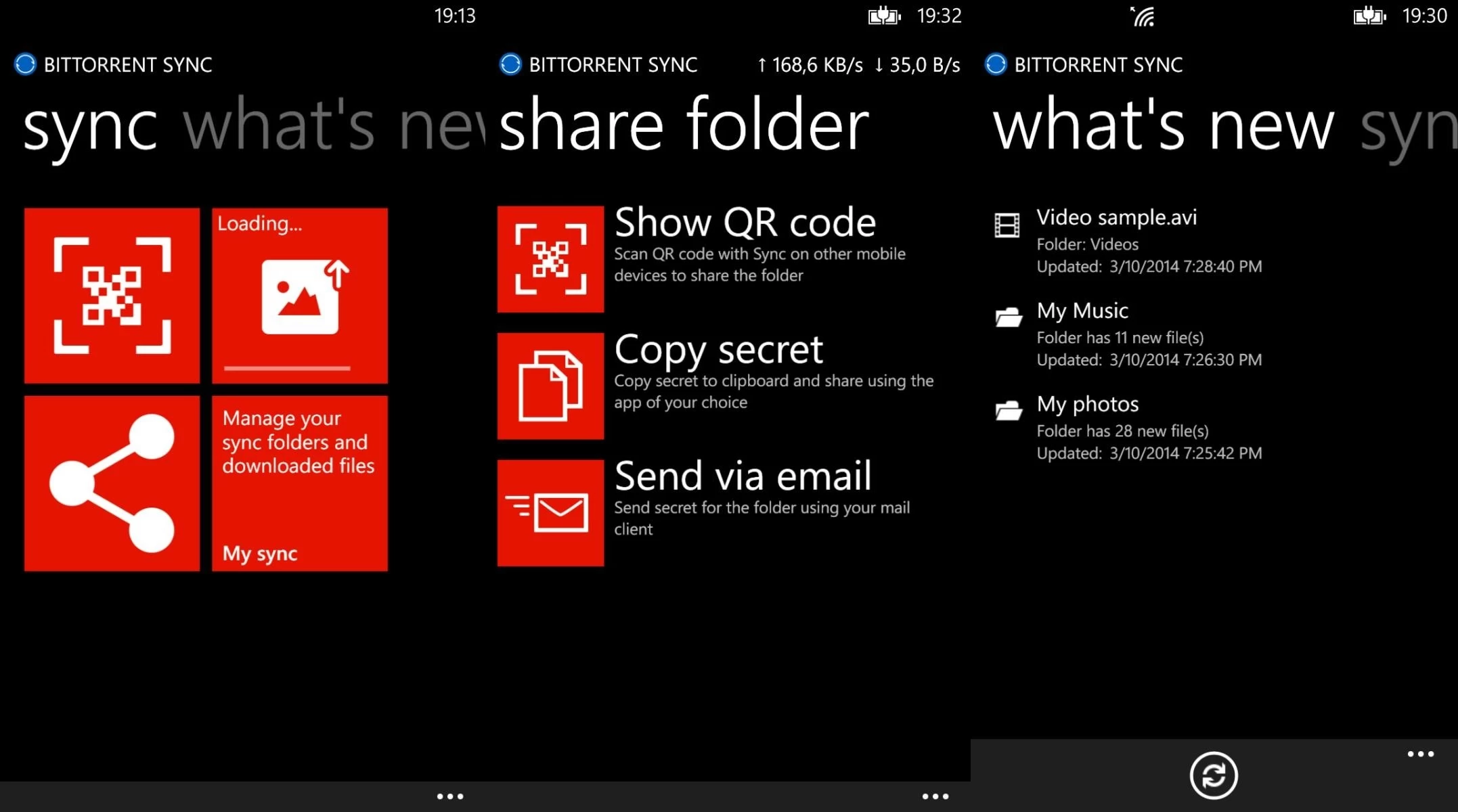 Unknown | NOKIA | BitTorrent Sync [Official] สำหรับ Windows Phone แอพสำหรับแชร์และส่งไฟล์ไม่จำกัดขนาด พร้อมเข้ารหัสการรับส่งไฟล์