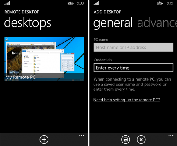 Remote Desktop Beta for Windows phone 8.1_3