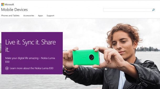 Microsoft Mobile Site