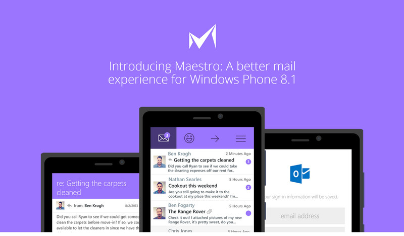 maestro app tease website | Maestro | แนะนำ Maestro preview แอพสำหรับจัดการอีเมลทางเลือกอีกตัวสำหรับ Windows phone 8.1
