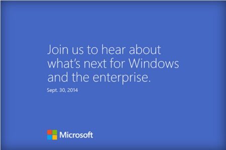 Microsoft เชิญสื่อร่วมงานเปิดตัว Windows 9 วันที่ 30 กันยายน นี้