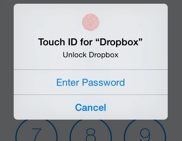Dropbox touchID1 | dropbox | iOS มั่นใจได้มากกว่า! เมื่อ Dropbox อัพเดทให้ใช้ Touch ID สำหรับป้องกันความปลอดภัยด้วยลายนิ้วมือ