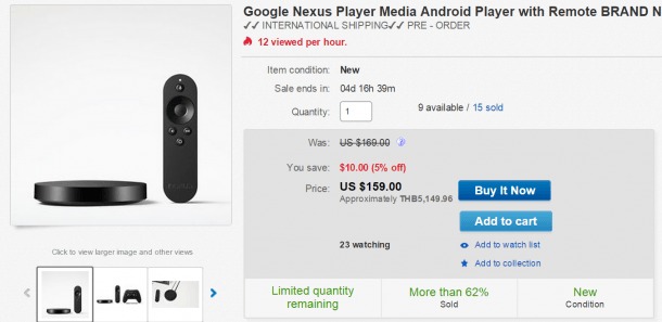 Nexus Player ebay