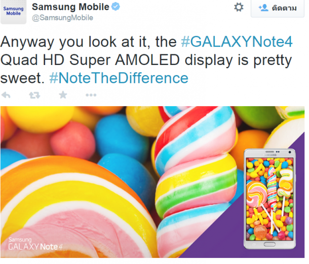 Samsung Galaxy note 4 lollipop