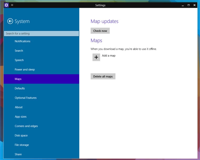 ผู้ใช้ Windows 10 จะสามารถดาวน์โหลดแผนที่แบบออฟไลน์ เก็บไว้ใช้ในเครื่องได้โดยไม่ต้องต่อเน็ต!! 1 Windows 10 Offline Maps | bing maps | ผู้ใช้ Windows 10 จะสามารถดาวน์โหลดแผนที่แบบออฟไลน์ เก็บไว้ใช้ในเครื่องได้โดยไม่ต้องต่อเน็ต!!
