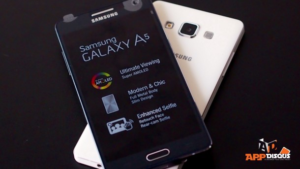 Samsung Galaxy A5 white and black