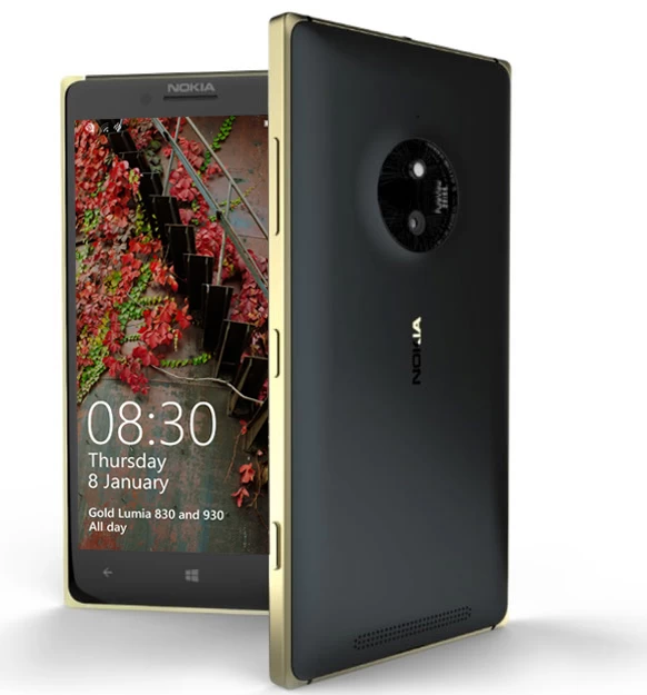 Lumia 830 golden 1 | Lumia 830 | [เพิ่มเติม] Microsoft เปิดตัว Lumia 830 และ 930 สีทองรุ่นพิเศษอย่างเป็นทางการ มีฝาหลังให้เลือกขาวและดำ วางจำหน่ายนอกจีนด้วย