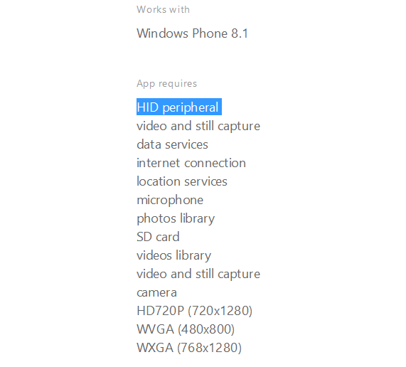 Lumia Camera 5_Bluetooth HID_Permission request