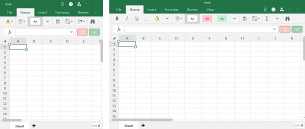 Excel Preview_phone mode_compare