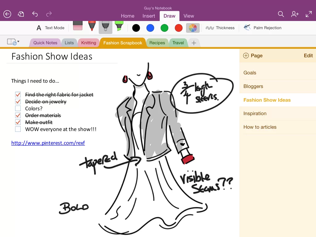 InkingWithiPad1 | iPad Update | ไมโครซอฟท์เพิ่มฟีเจอร์การเขียนด้วยลายมือลงใน OneNote สำหรับ iPad แล้ว และสามารถค้นหาตัวอักษรที่อยู่ในรูปภาพได้แล้ว!!