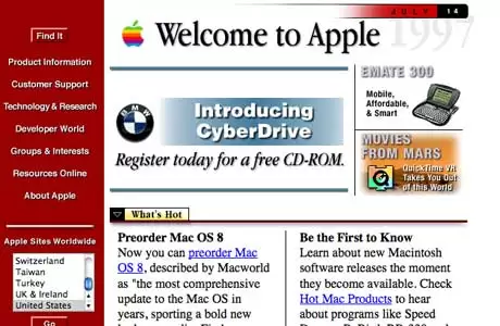apple first look | website | ไปดู Before กับ After เว็บไซต์ชื่อดังต่างๆเปลี่ยนไปขนาดไหน