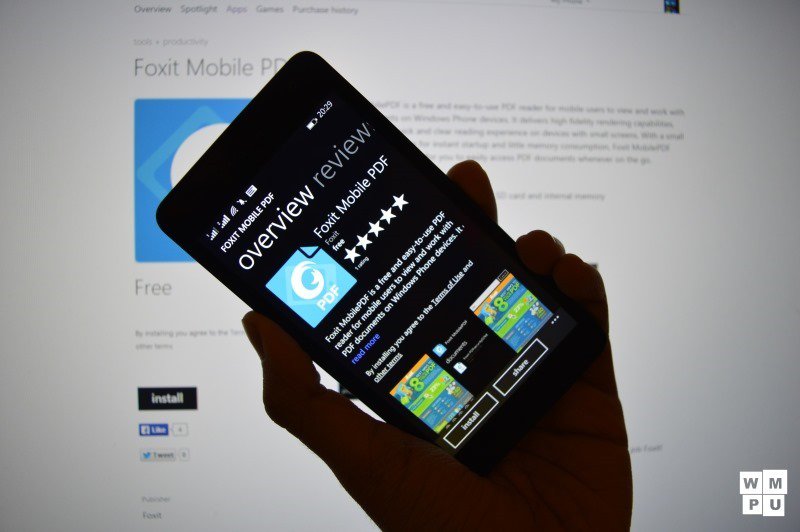 | adobe reader | Foxit Mobile PDF Reader ดาวน์โหลดผ่าน Windows Phone Store ได้แล้ววันนี้