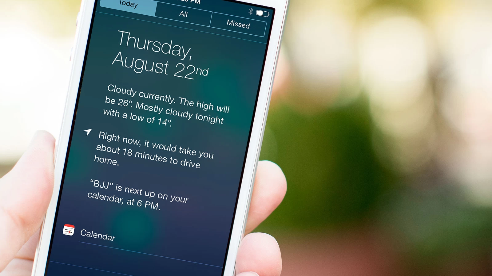 ios 7 notification center today hero | IOS (iPhone/iPad) | [Tips] วิธีจัดเรียง Widget ใน Notification Center สำหรับ iPhone และ iPad