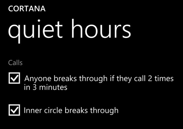 quiet hours on Windows Phone Lumia Nokia  (8)