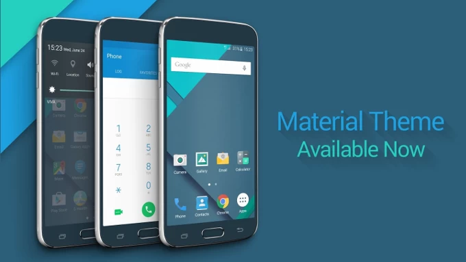Material Galaxy S6 Theme Header | theme | เพื่อชาว Samsung Galaxy S6 และ S6 Edge :ธีม Material Design แท้ๆ พร้อมให้ดาวน์โหลดมาใช้งานแล้วใน Samsung Themes store ในเครื่อง