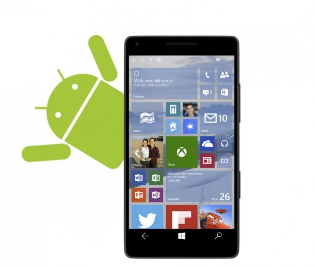 ใกล้มาแล้ว พบหลักฐานเฟรมเวิร์คสำหรับรันแอพแอนดรอยด์บน Windows 10 Mobile Build 10149