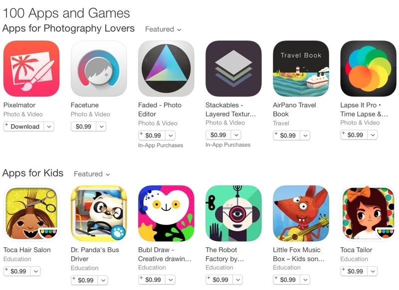 100appsandgames | Accessibility | Apple App Store จัดโปรลดแหลก 100 แอพและเกมส์ ตั้งแต่วันนี้ถึง 30 กรกฎาคม 2558