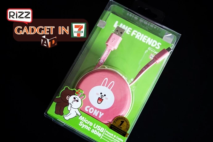 DSC05014 | Data | [Gadget In 7-11] แกะกล่องลองใช้ สาย USB น่ารักๆ จาก Line Friends โคนี่และบราวน์ 169บาท