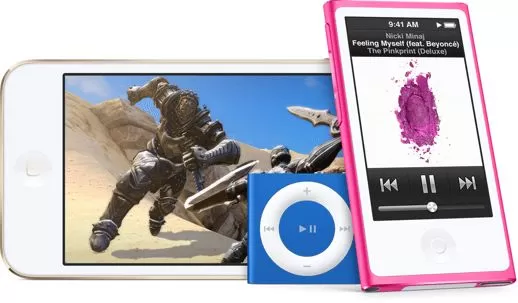 iPods 2015 1 | a8 | Apple ปล่อย iPod Touch ตัวใหม่ขับเคลื่อนด้วยชิพ A8 กล้องหลัง 8 MP พร้อมเพิ่มสีใหม่ให้ IPod Nano และ iPod Shuffle