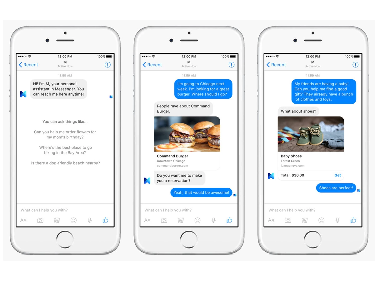 M ผู้ช่วยส่วนตัวรายใหม่จาก Facebook เปิดให้ทดลองใช้งานแล้ว 1 M Facebook Messenger Assistant is pre-launched