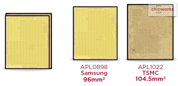 Chipworks คอนเฟิร์มแล้ว iPhone 6s ใช้ชิพ A9 ที่ต่างกัน 2 ตัว 1 244368 | A9 Chip | Chipworks คอนเฟิร์มแล้ว iPhone 6s ใช้ชิพ A9 ที่ต่างกัน 2 ตัว
