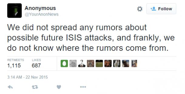 Anonymous warning to ISIS