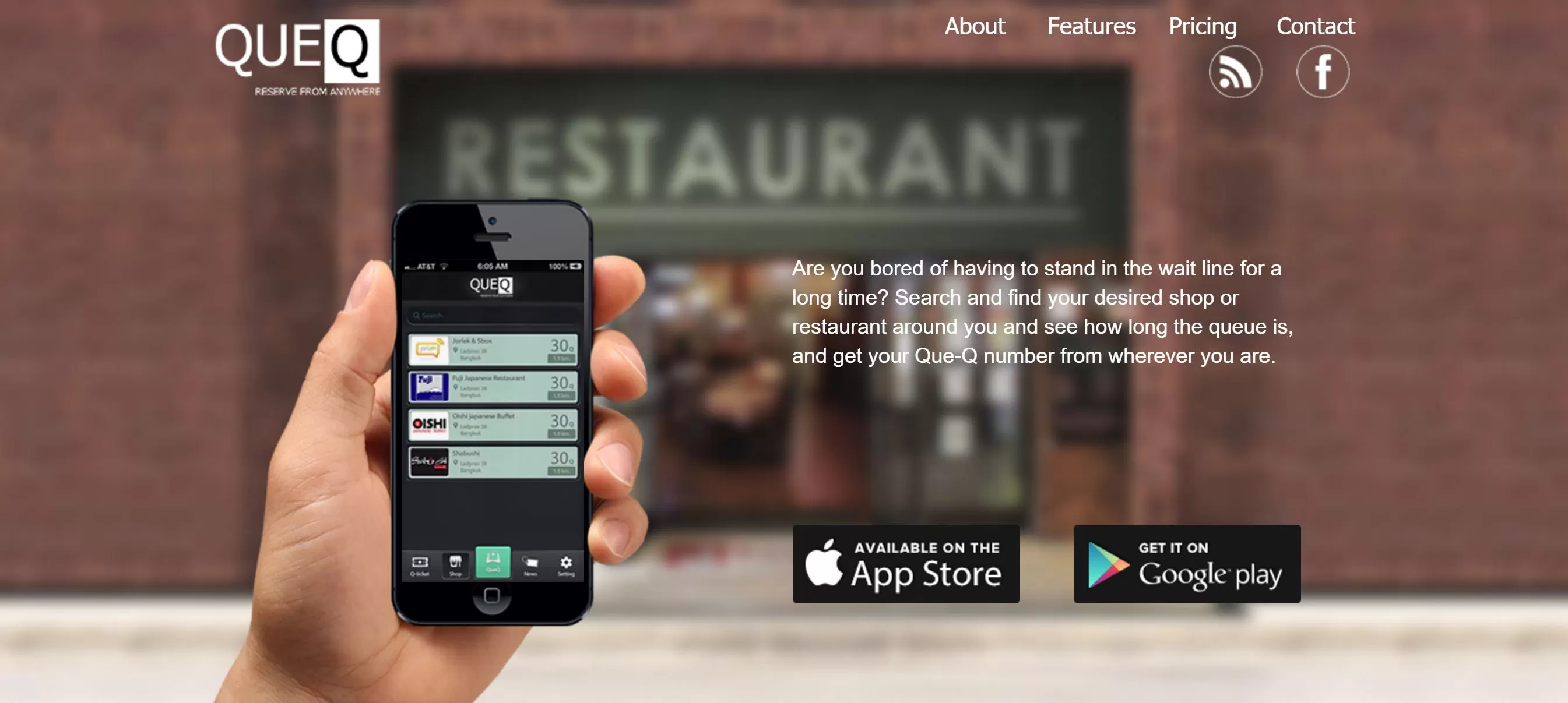 Capture | Application | แอพแนะนำ QueQ แอพสำหรับนักกินที่ต้องมี จองคิวร้านอาหารดังไม่ต้องไปนั่งรอ กดรับคิวผ่านแอพแล้วเดินเล่นรอเวลาเรียก