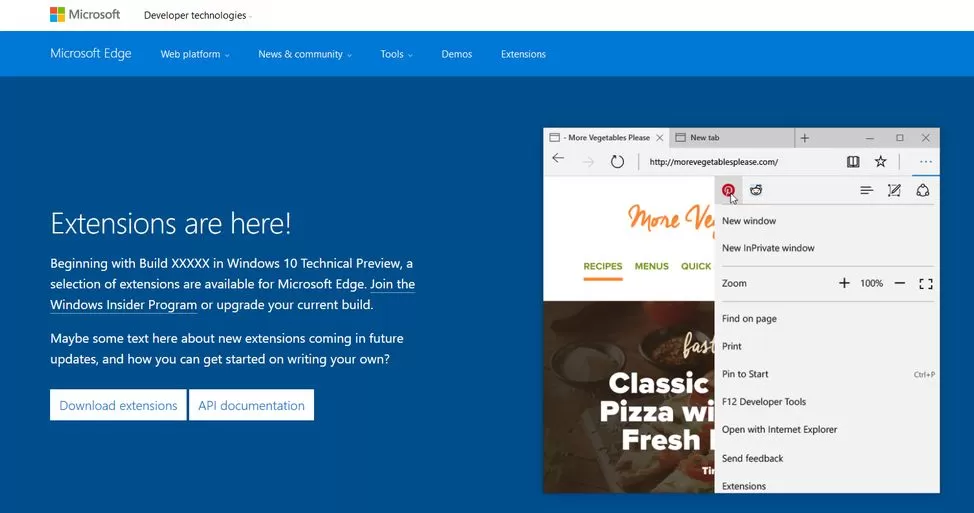 Microsoft หลุดหน้าเว็บสำหรับส่วนขยายของ Microsoft Edge เริ่มใช้งานได้ต้นปีหน้า 1 Edge extension 1 1 | Microsoft Edge | Microsoft หลุดหน้าเว็บสำหรับส่วนขยายของ Microsoft Edge เริ่มใช้งานได้ต้นปีหน้า