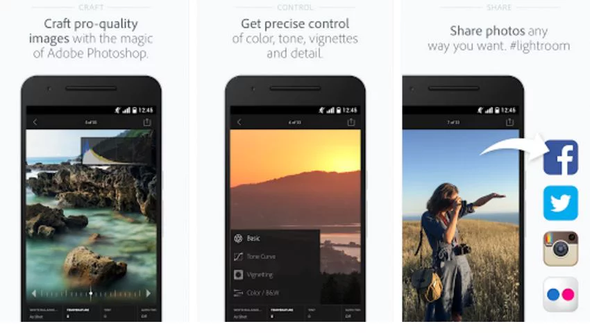 แอพแต่งภาพ Adobe Lightroom เปิดให้ใช้กันได้ฟรีแล้วบนระบบ Android มาดาวน์โหลด ไปใช้กัน