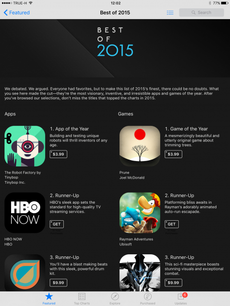 000 1 | apple | Apple ประกาศแอพและเกมที่ดีที่สุด 25 อันดับของระบบ iOS ประจำปี 2015 มีแอพและเกมอะไรบ้างที่คุณพลาดไป มาดูกันครับ