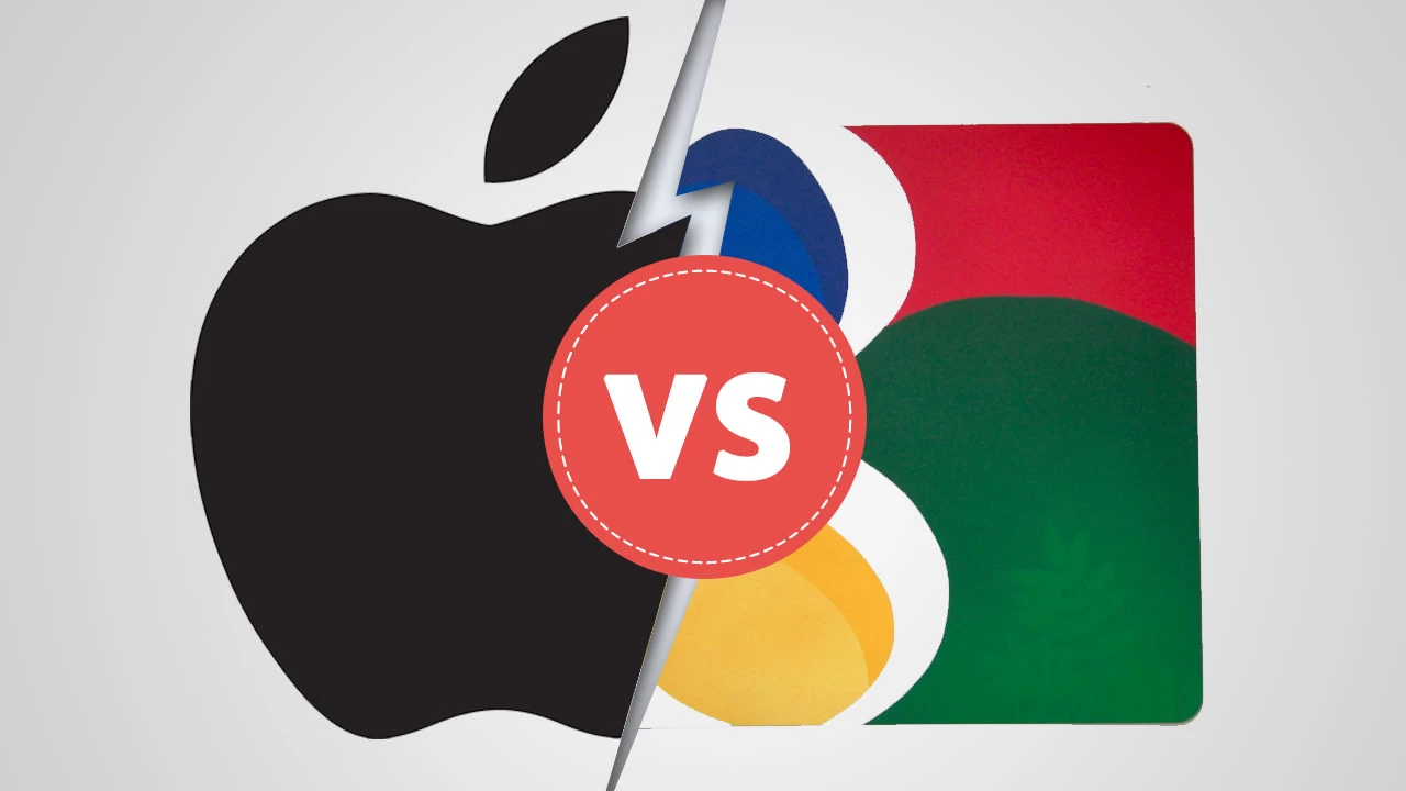 เผยเอกสารลับ ยอดเงินมหาศาลที่ Google ต้องยอมจ่าย Apple เพื่อได้เป็นผู้ให้บริการค้นหาตามค่ามาตรฐานบน iPhone และ iPad!! 1 Apple-vs-google