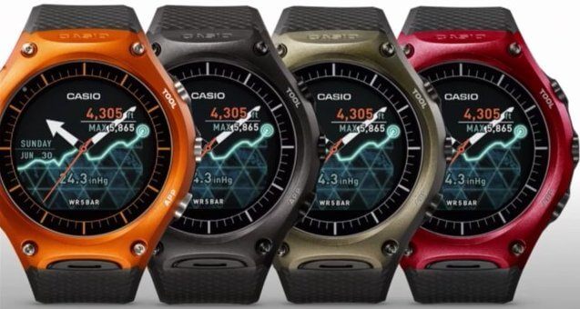 casio smart outdoor watch wsd f10 colors | android wear | [CES2016] Casio WSD-F10 นาฬิกา android watch จาก Casio สำหรับขาลุย
