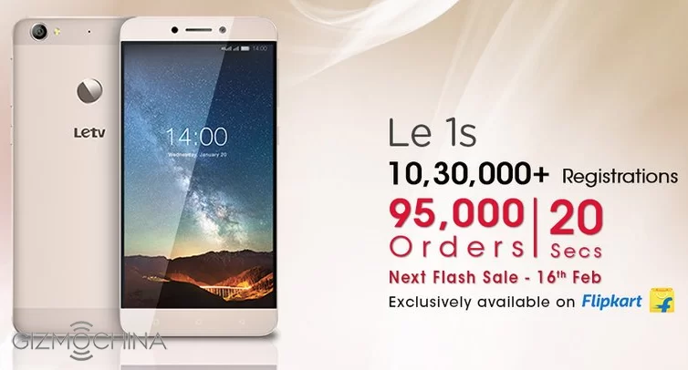 letv le 1s flashsale india 01 | Flash Sale | LeTV Le 1s เปิดขาย Flash sale ในอินเดียยอดถล่มทลาย 95,000 เครื่องใน 20 วินาที