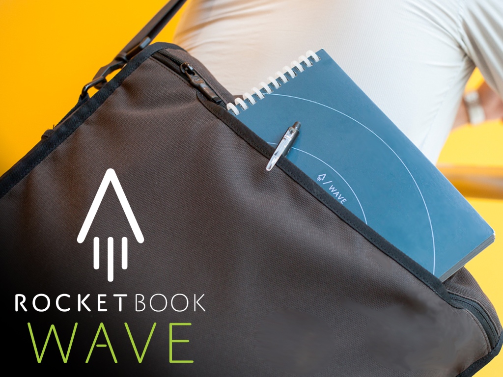 Rocketbook Wave 1 | Kickstarter | สมุดวิเศษ เขียนได้ไม่มีวันหมด แปลงเป็นรูปภาพ เก็บไว้บนคลาวด์ ใส่ไมโครเวฟกลายเป็นสมุดเล่มใหม่