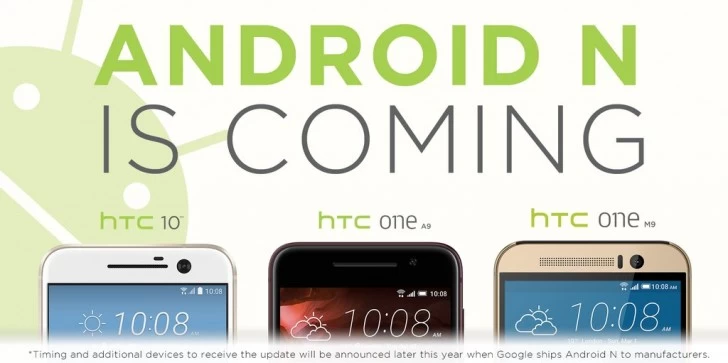 gsmarena 001 6 | Android N | HTC 10, One M9, และ One A9 ได้รับอัพเดท Android N แน่นอน