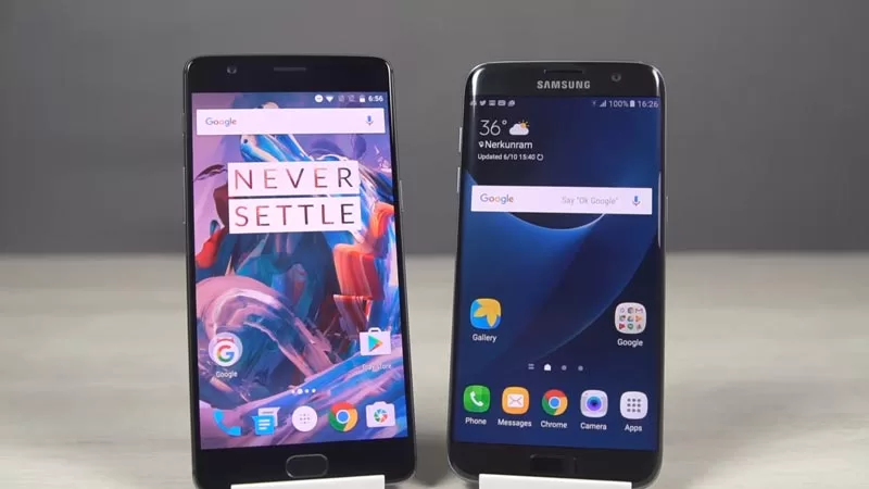 oneplus 3 galaxy s7 edge test rapidite | Samsung Galaxy S7 edge | วิดีโอทดสอบความเร็วเปรียบเทียบระหว่าง Galaxy S7 edge กับ OnePlus 3 ที่มาพร้อม RAM 6GB
