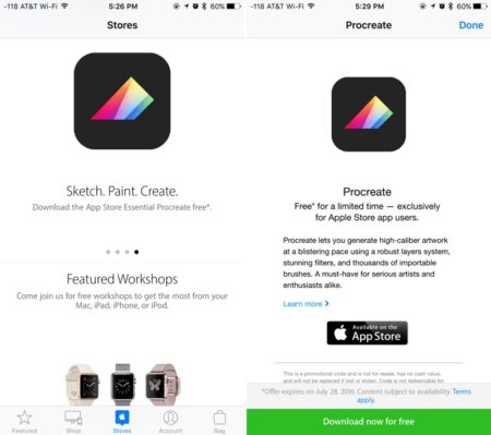 Procreate Pocket สุดยอดแอพพลิเคชั่นวาดภาพประจำ iOS แจกฟรี แต่ต้องมีเทคนิกในการเอา มาดูวิธีกัน!! procreatepocket