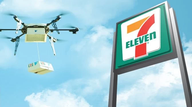 Drone Delivery Cover | 7 eleven | 7-Eleven ประสบความสำเร็จในการทดสอบส่งสินค้าเดลิเวอรี่ด้วย Drone แบบเต็มรูปแบบแล้ว