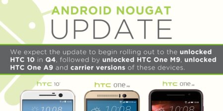 HTC 10 เตรียมรับ Android 7.0 Nougat ก่อนสิ้นปี ส่วน M9 และ A9 ขอเวลาอีกไม่นาน