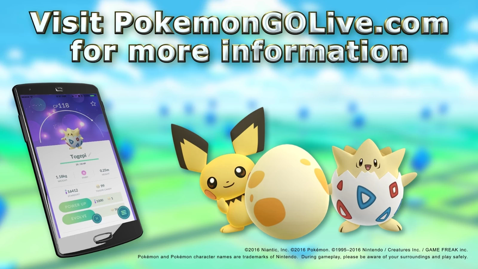 มาแล้ว!! Pokemon Go รุ่นสอง เปิดตัว Pichu, Togepi มาพร้อมกิจกรรมต้อนรับคริสต์มาส 1 gen 2 new pokemon go | Pichu | มาแล้ว!! Pokemon Go รุ่นสอง เปิดตัว Pichu, Togepi มาพร้อมกิจกรรมต้อนรับคริสต์มาส