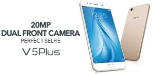 เปิดตัว vivo V5 Plus กล้องหน้าคู่ 20MP + 8MP ถ่ายเซลฟี่หน้าชัดหลังเบลอได้สบายๆ