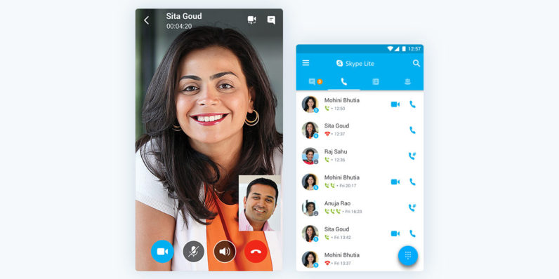 Skype Lite | Annouced | Microsoft เปิดตัว Skype Lite บน Android เน้นประหยัดดาต้าอินเทอร์เน็ตเป็นหลัก