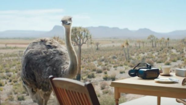vr1 | Gear Vr | Ostrich โฆษณาที่เรียกเสียงฮาและความประทับใจในงานเปิดตัว Galaxy S8