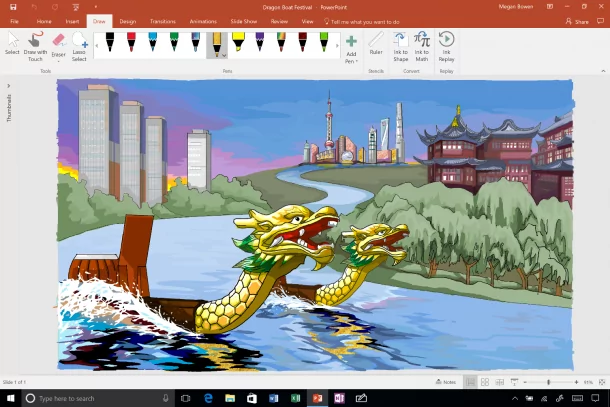 Pencil and ink effects in PowerPoint | Microsoft‬ | Microsoft เปิดตัว Surface Pro ใหม่! เจเนอเรชั่นล่าสุดของแล็ปท็อปที่มีความสามารถพร้อมรูปลักษณ์โดดเด่นที่สุดในโลก